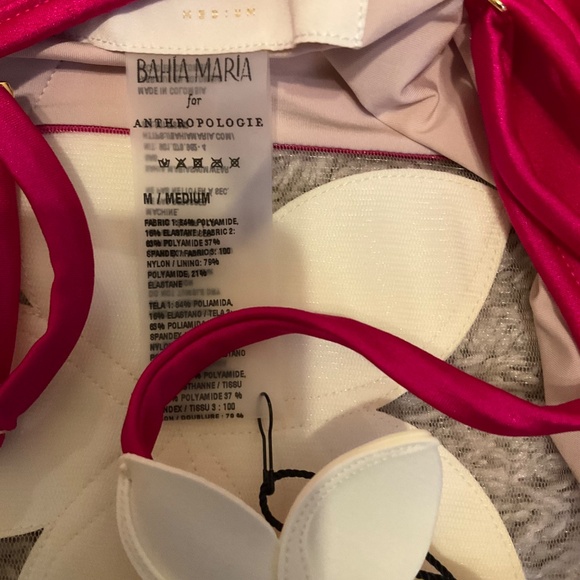 Bahia Maria x Anthropologie Plumeria Mini Dress Size: M. Rose. - Picture 13 of 13